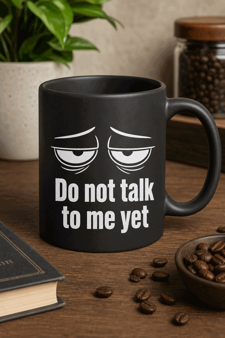 Funny Coffee Mug - Do not talk to me yet