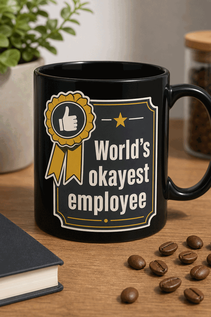 Funny Employee Mug - World's okayest employee